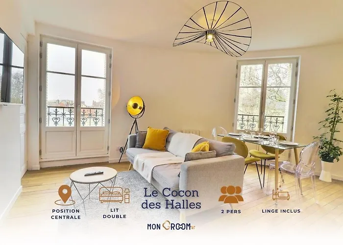 Apartment Le Cocon Des Halles * Ideal Couple Ou Solo * Wifi * Elegance * Pieds Des Halles Troyes